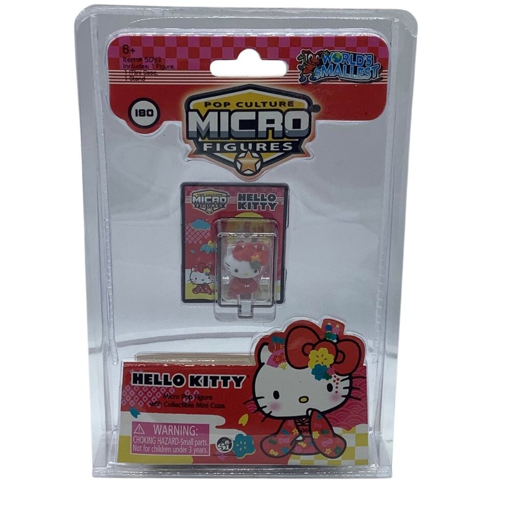 Hello Kitty Worlds Smallest Pop Culture Micro‎ Figure Case Kawaii NEW 180